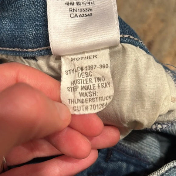 Mother Hustler Two Ankle Fray. The wash is thunderstruck - Picture 11 of 11
